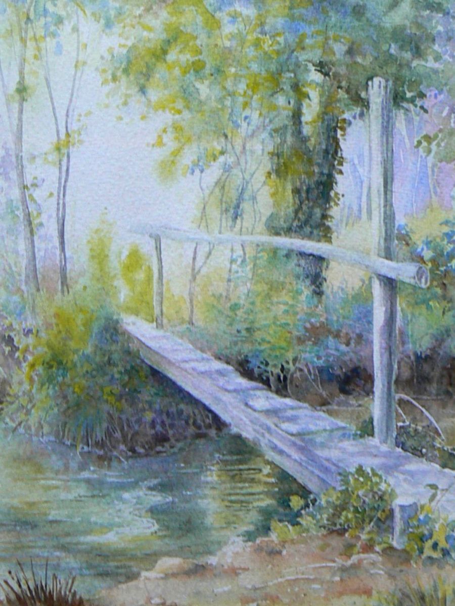 Gillian Heywood Bridge over Stream