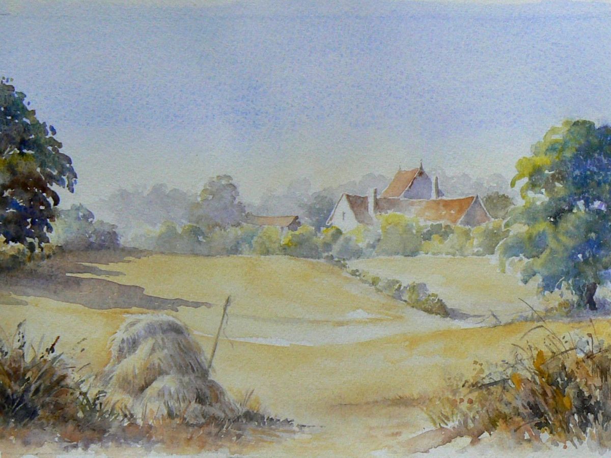 Gillian Heywood Field with Trees