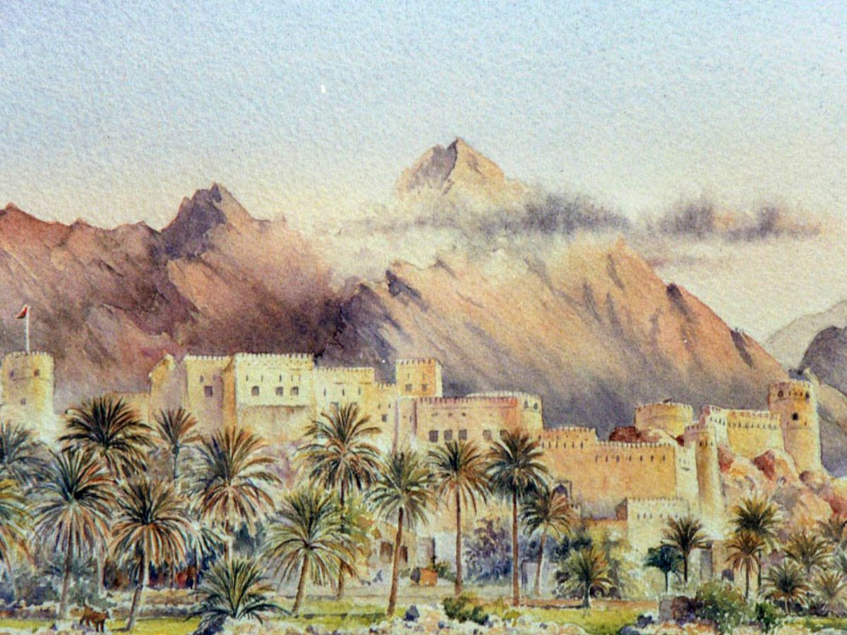 Gillian Heywood Hill Fort and Palm Trees