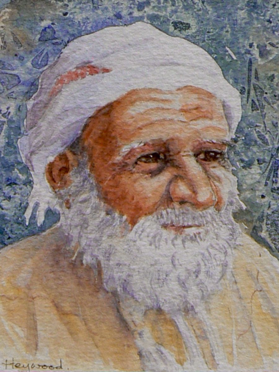 Gillian Heywood Artist - Bearded Omani Man