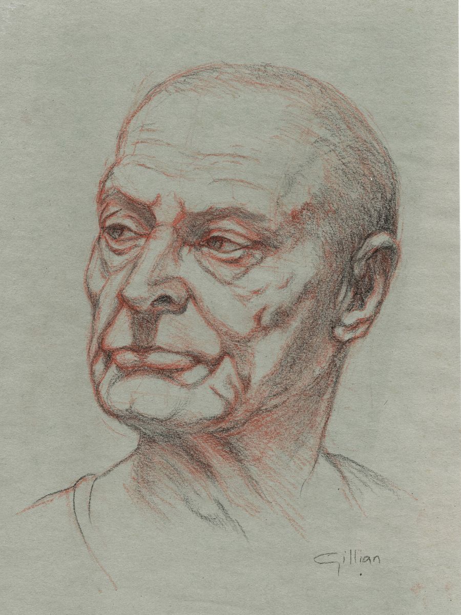 Gillian Heywood Artist - Coloured Portrait Sketch